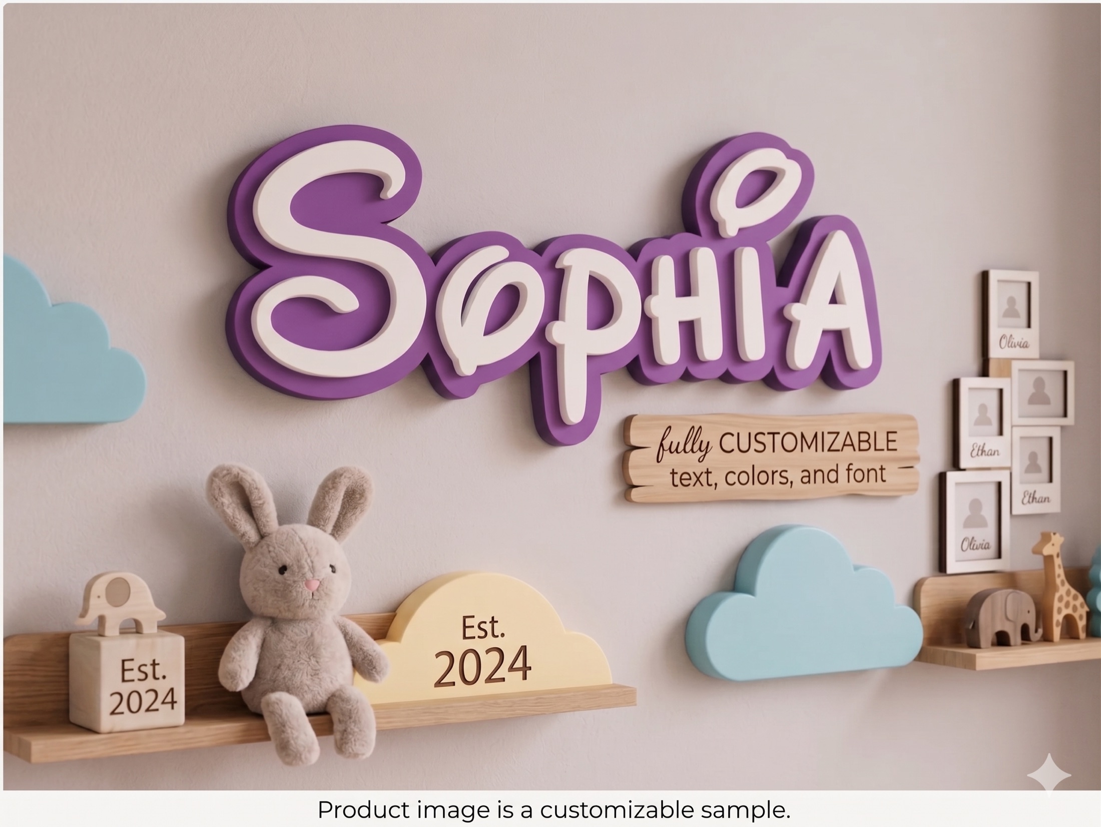 Custom Name Wall Sign