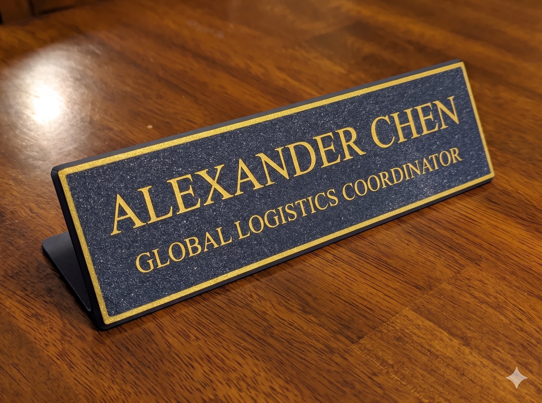Executive Desk Nameplate