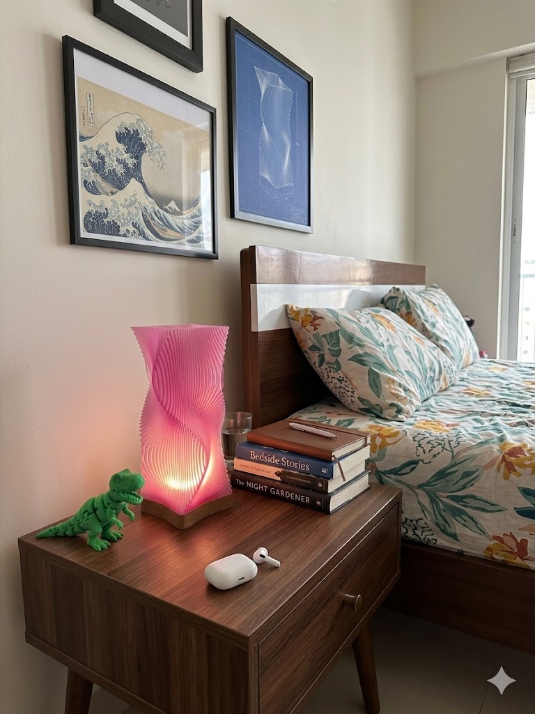 Ribbon Glow Bedside Lamp